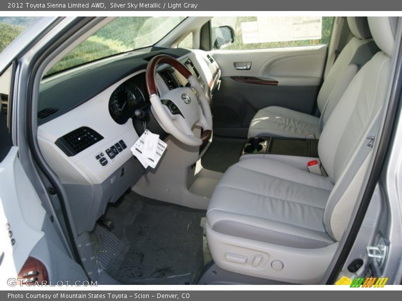  2012 Sienna Limited AWD Light Gray Interior