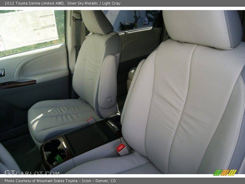Silver Sky Metallic / Light Gray 2012 Toyota Sienna Limited AWD