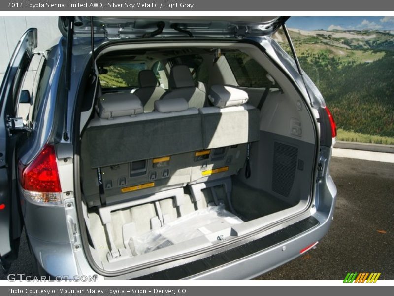 Silver Sky Metallic / Light Gray 2012 Toyota Sienna Limited AWD