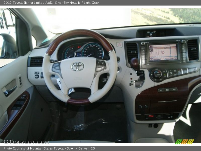 Silver Sky Metallic / Light Gray 2012 Toyota Sienna Limited AWD