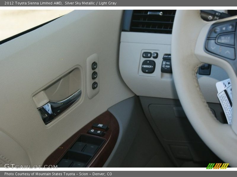 Silver Sky Metallic / Light Gray 2012 Toyota Sienna Limited AWD