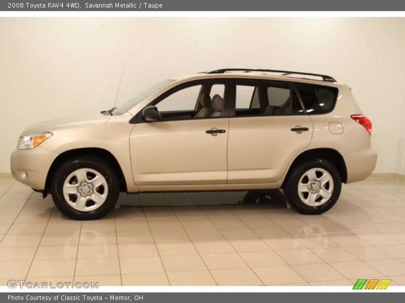 Savannah Metallic / Taupe 2008 Toyota RAV4 4WD