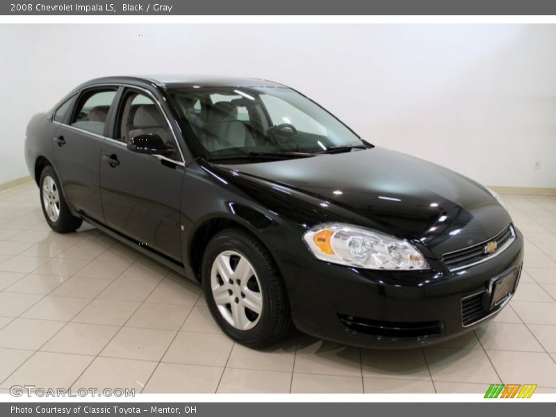 Black / Gray 2008 Chevrolet Impala LS