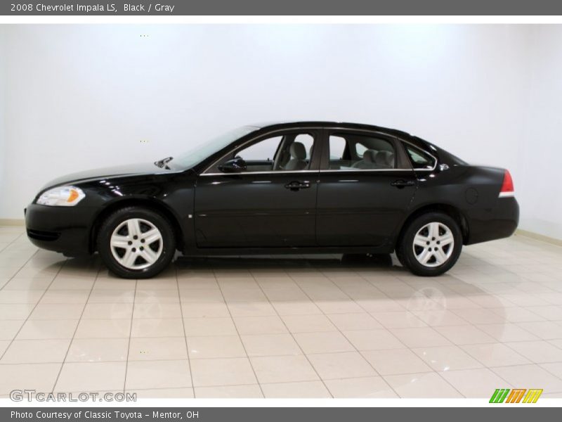 Black / Gray 2008 Chevrolet Impala LS
