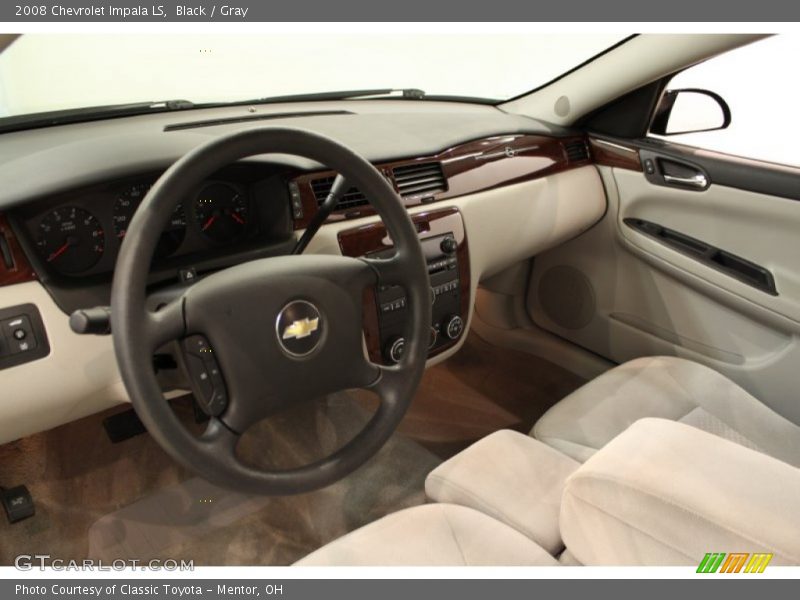 Black / Gray 2008 Chevrolet Impala LS
