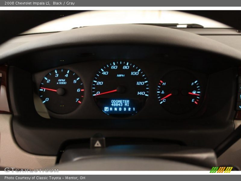 Black / Gray 2008 Chevrolet Impala LS