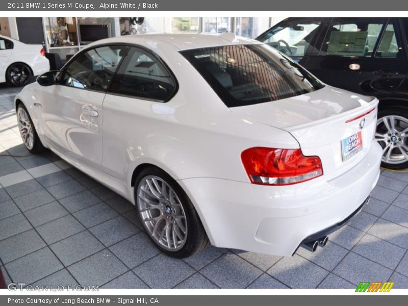 Alpine White / Black 2011 BMW 1 Series M Coupe