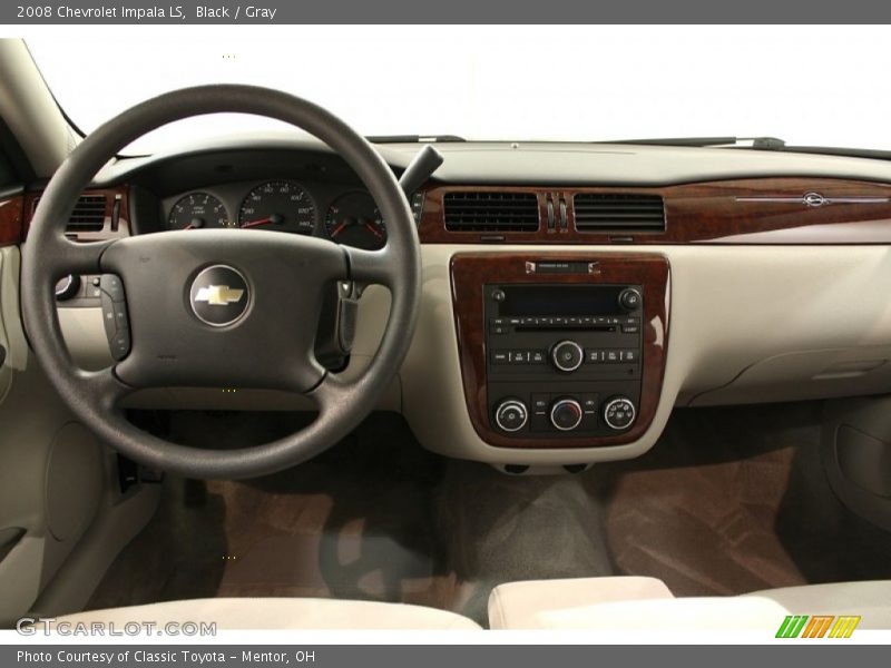 Black / Gray 2008 Chevrolet Impala LS