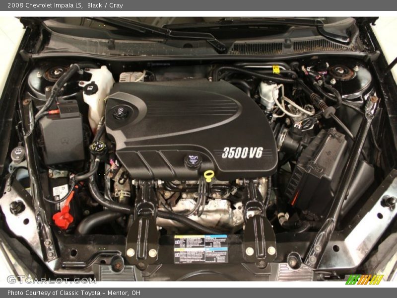Black / Gray 2008 Chevrolet Impala LS