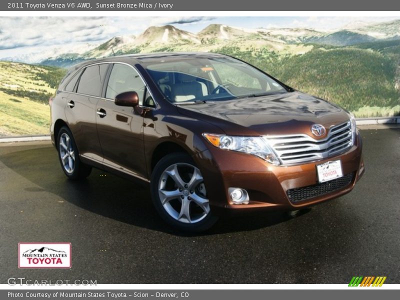 Sunset Bronze Mica / Ivory 2011 Toyota Venza V6 AWD