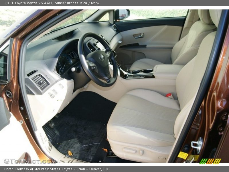 Sunset Bronze Mica / Ivory 2011 Toyota Venza V6 AWD
