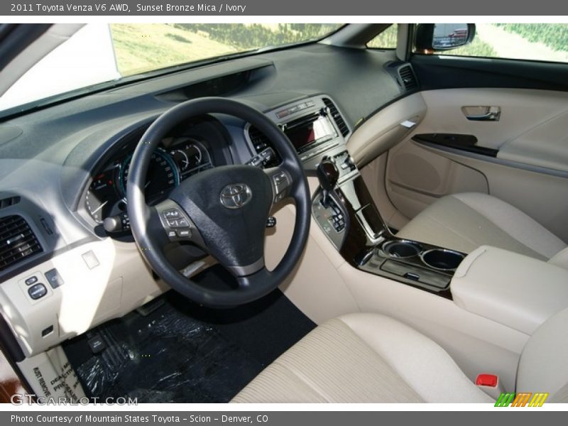 Sunset Bronze Mica / Ivory 2011 Toyota Venza V6 AWD