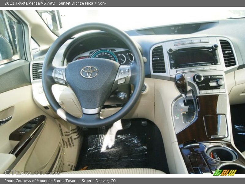 Sunset Bronze Mica / Ivory 2011 Toyota Venza V6 AWD
