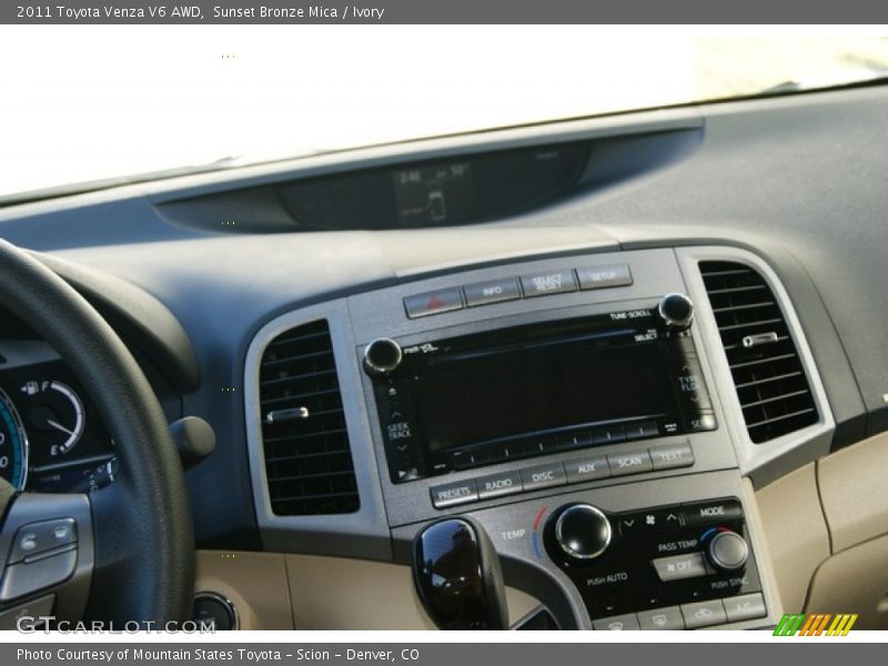 Sunset Bronze Mica / Ivory 2011 Toyota Venza V6 AWD
