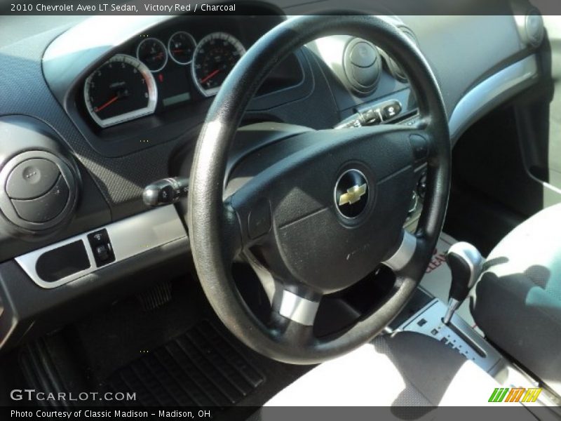 Victory Red / Charcoal 2010 Chevrolet Aveo LT Sedan