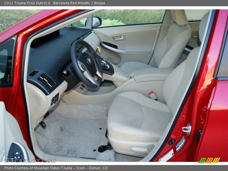 Barcelona Red Metallic / Bisque 2011 Toyota Prius Hybrid II
