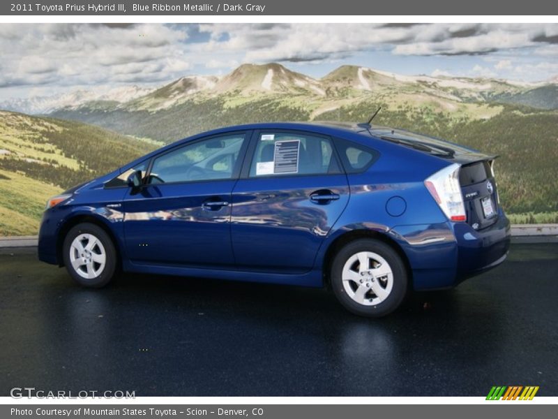 Blue Ribbon Metallic / Dark Gray 2011 Toyota Prius Hybrid III