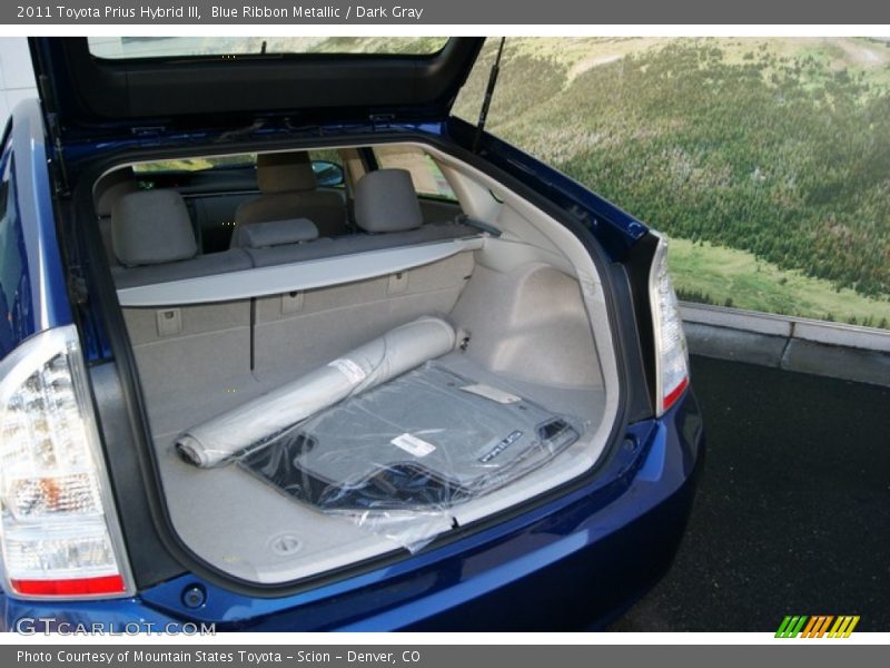 Blue Ribbon Metallic / Dark Gray 2011 Toyota Prius Hybrid III