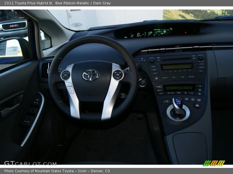 Blue Ribbon Metallic / Dark Gray 2011 Toyota Prius Hybrid III