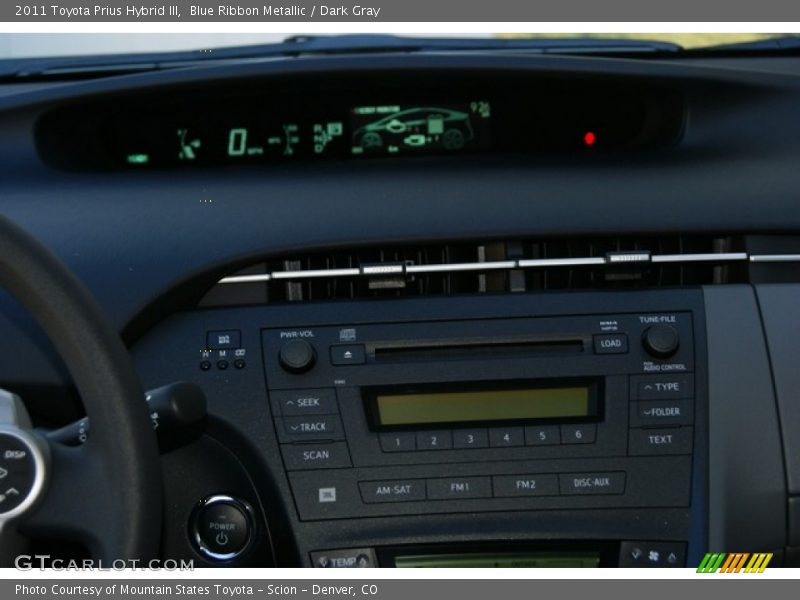 Blue Ribbon Metallic / Dark Gray 2011 Toyota Prius Hybrid III