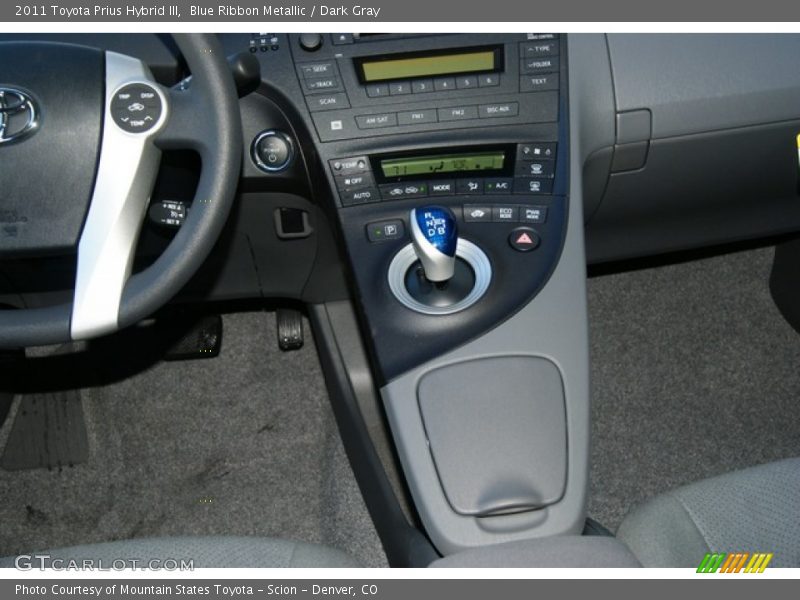 Blue Ribbon Metallic / Dark Gray 2011 Toyota Prius Hybrid III