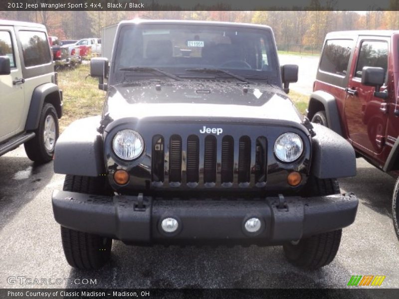 Black / Black 2012 Jeep Wrangler Sport S 4x4