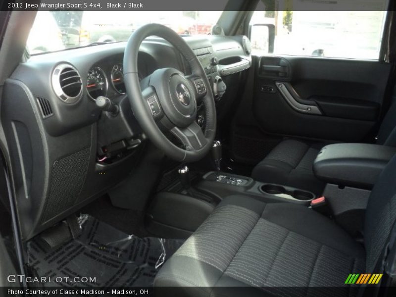 Black / Black 2012 Jeep Wrangler Sport S 4x4