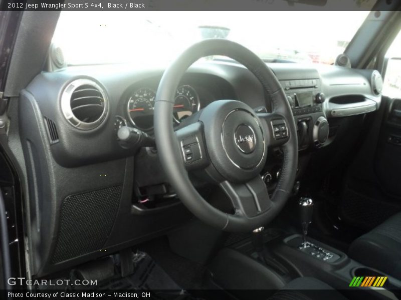 Black / Black 2012 Jeep Wrangler Sport S 4x4
