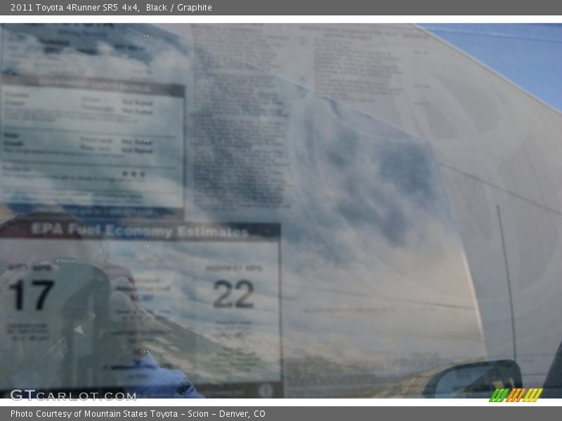 Black / Graphite 2011 Toyota 4Runner SR5 4x4