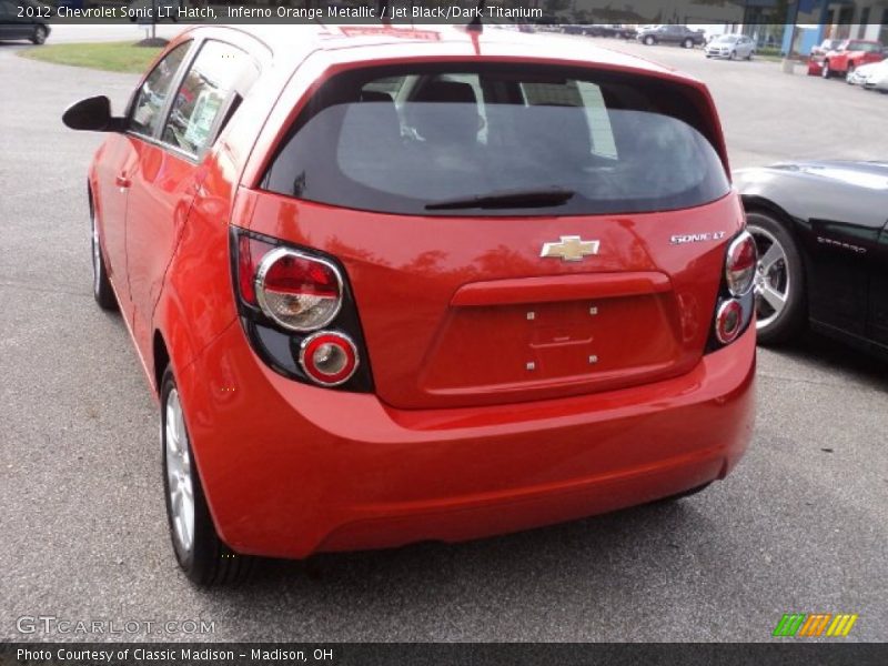  2012 Sonic LT Hatch Inferno Orange Metallic