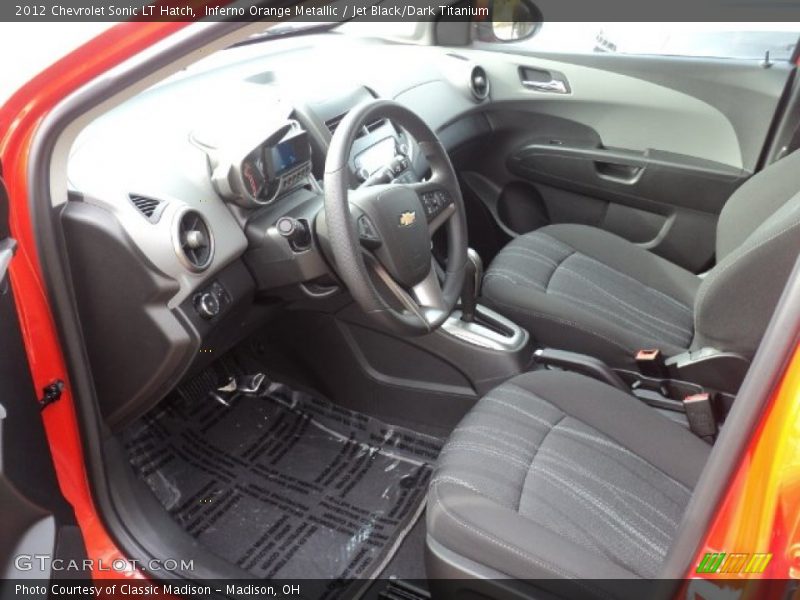  2012 Sonic LT Hatch Jet Black/Dark Titanium Interior