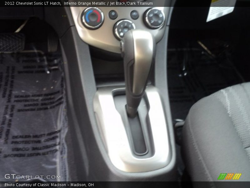  2012 Sonic LT Hatch 6 Speed Automatic Shifter