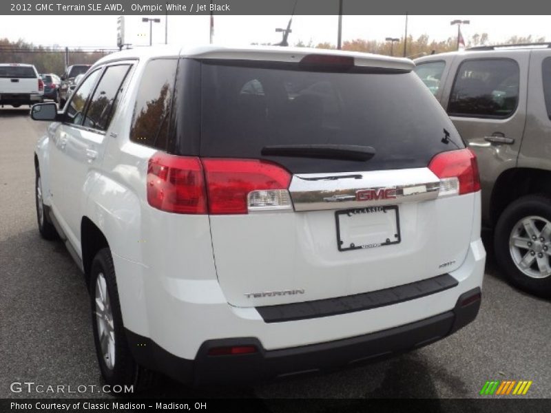 Olympic White / Jet Black 2012 GMC Terrain SLE AWD
