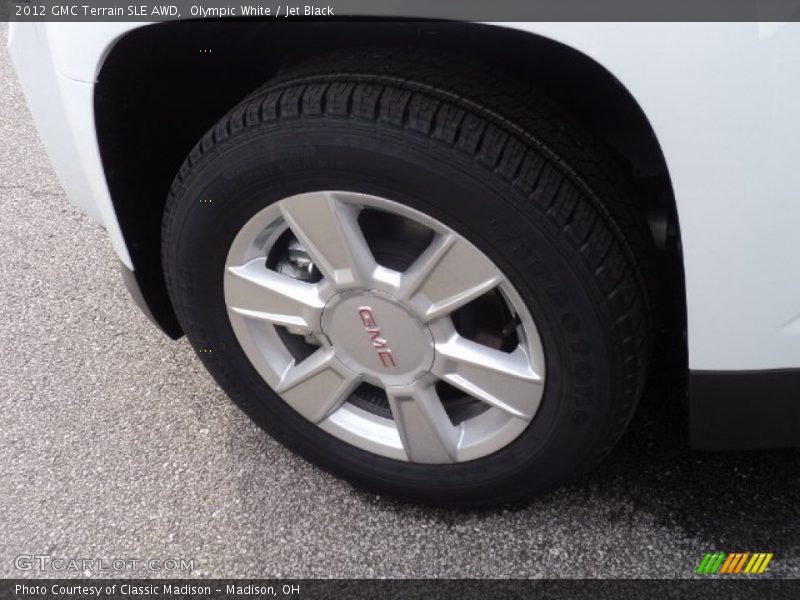 Olympic White / Jet Black 2012 GMC Terrain SLE AWD