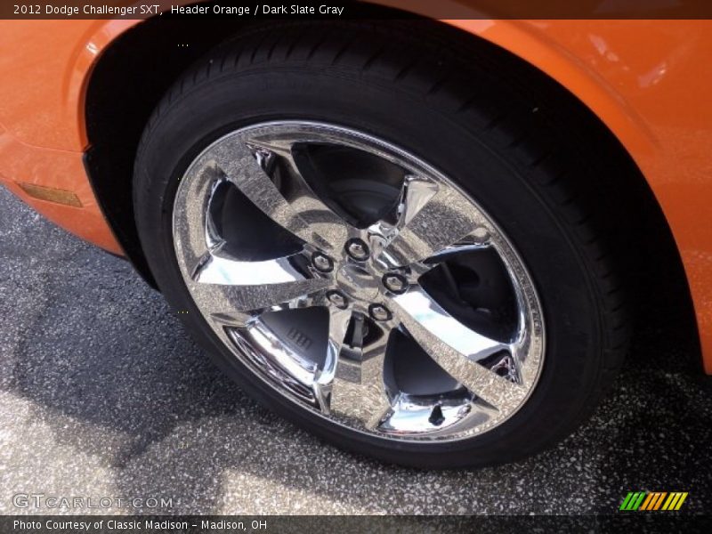 Header Orange / Dark Slate Gray 2012 Dodge Challenger SXT