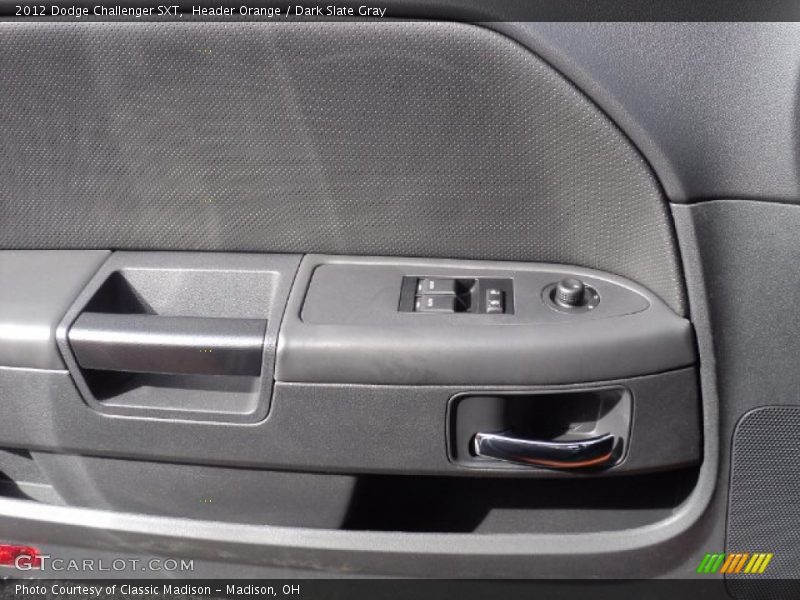 Header Orange / Dark Slate Gray 2012 Dodge Challenger SXT
