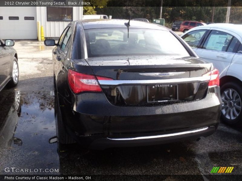 Black / Black 2012 Chrysler 200 Touring Sedan