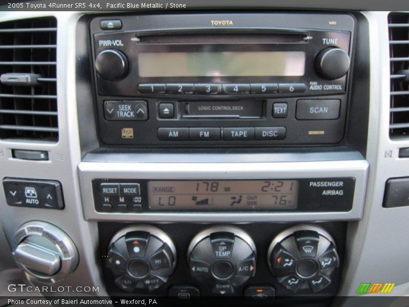 Pacific Blue Metallic / Stone 2005 Toyota 4Runner SR5 4x4