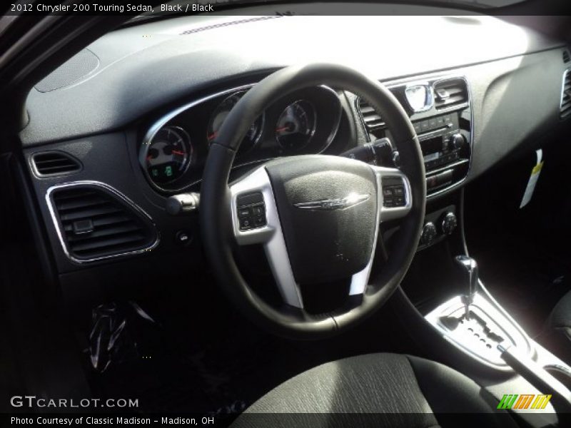 Black / Black 2012 Chrysler 200 Touring Sedan