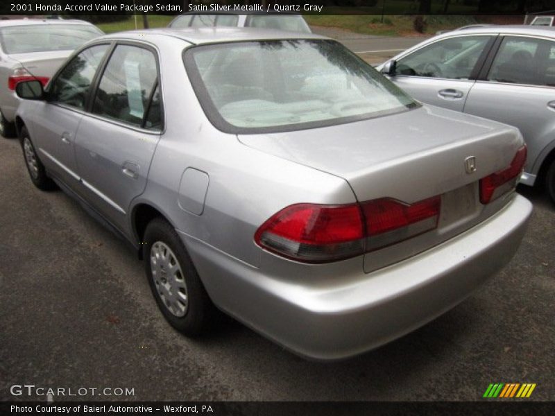 Satin Silver Metallic / Quartz Gray 2001 Honda Accord Value Package Sedan