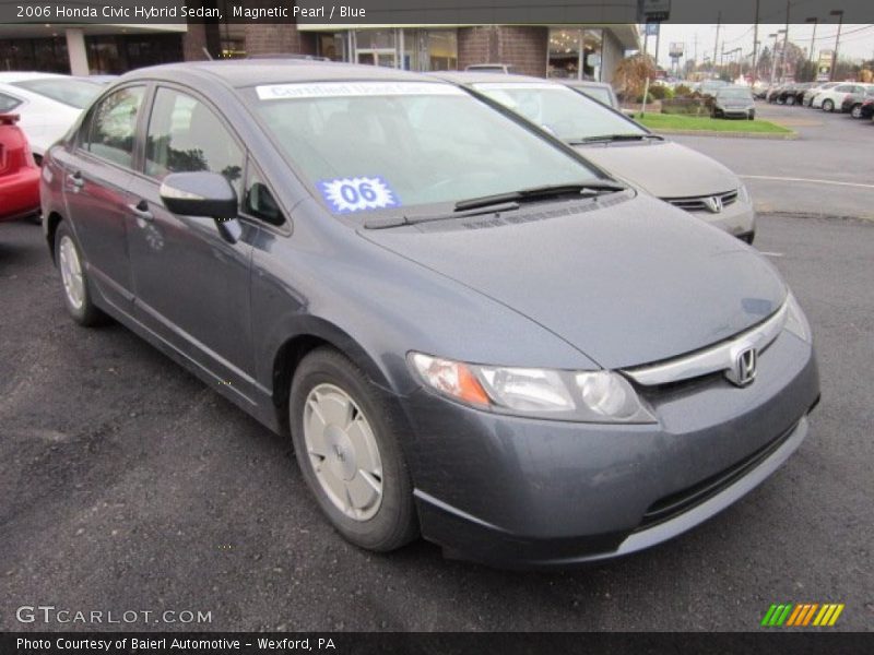 Magnetic Pearl / Blue 2006 Honda Civic Hybrid Sedan