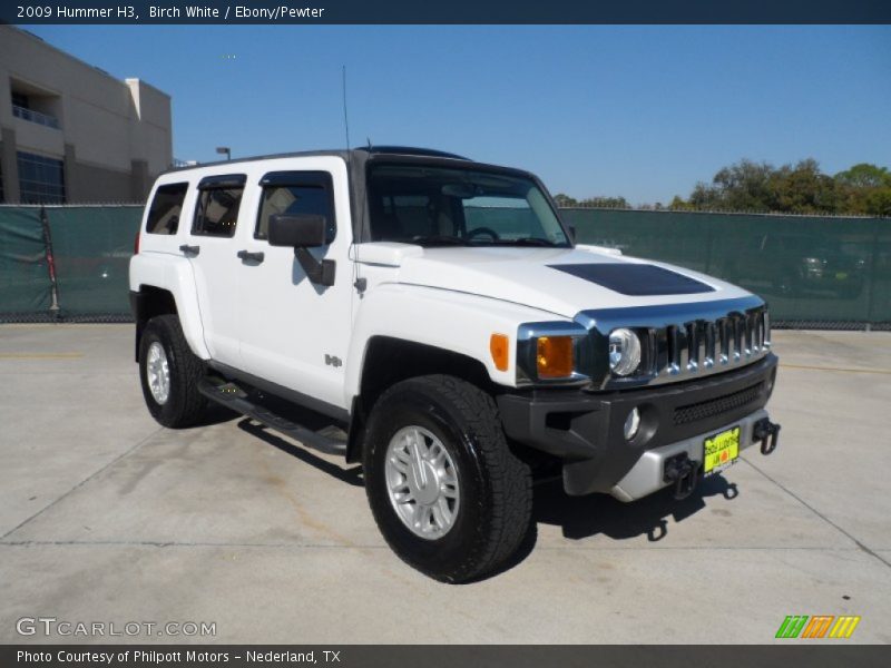 Birch White / Ebony/Pewter 2009 Hummer H3