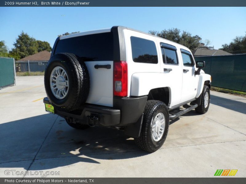 Birch White / Ebony/Pewter 2009 Hummer H3