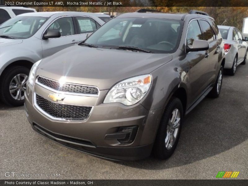 Mocha Steel Metallic / Jet Black 2012 Chevrolet Equinox LT AWD