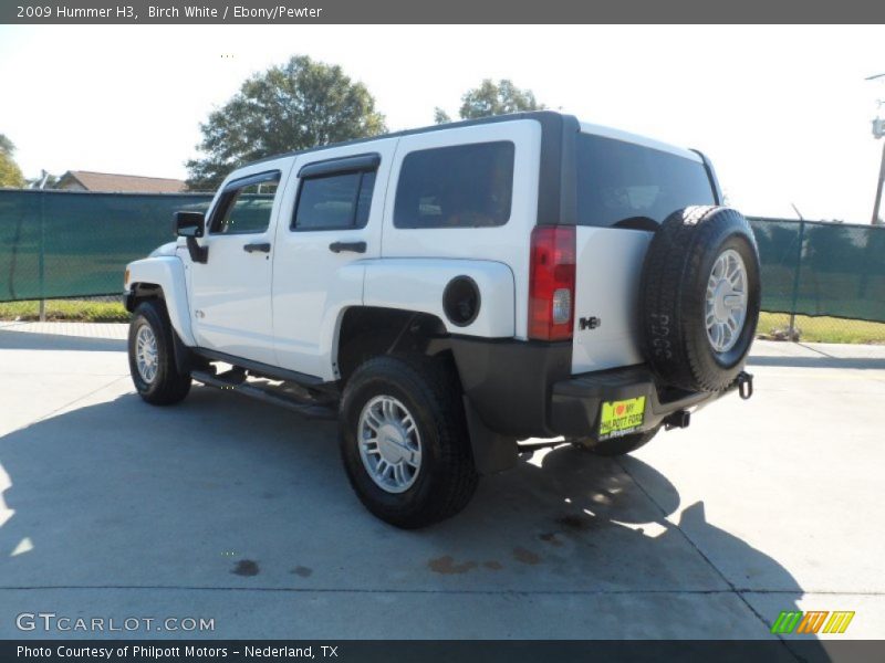 Birch White / Ebony/Pewter 2009 Hummer H3