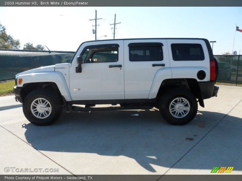 Birch White / Ebony/Pewter 2009 Hummer H3