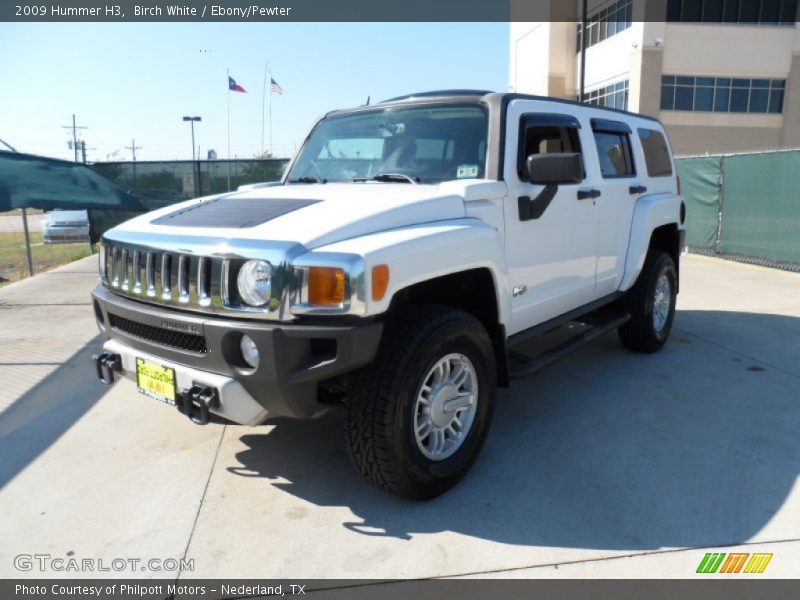 Birch White / Ebony/Pewter 2009 Hummer H3