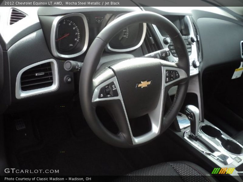 Mocha Steel Metallic / Jet Black 2012 Chevrolet Equinox LT AWD