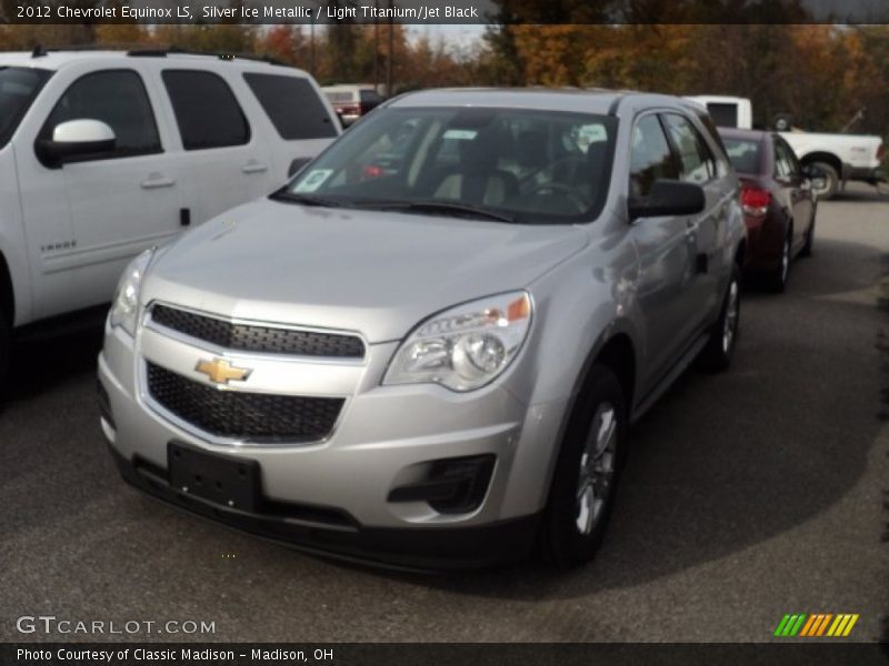 Silver Ice Metallic / Light Titanium/Jet Black 2012 Chevrolet Equinox LS