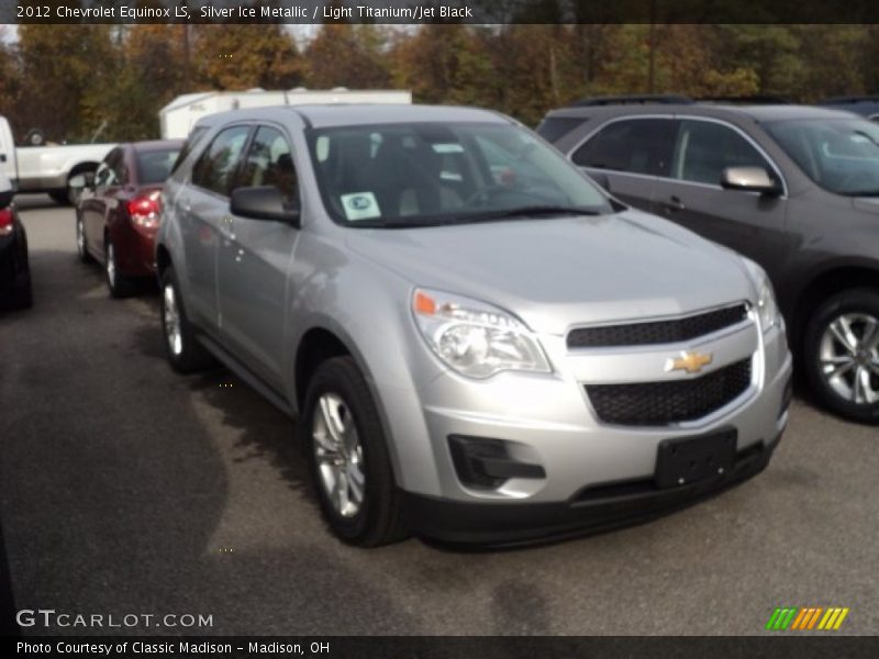 Silver Ice Metallic / Light Titanium/Jet Black 2012 Chevrolet Equinox LS